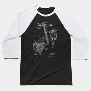 Safety Parachute Pack Vintage Patent Hand Drawing Baseball T-Shirt